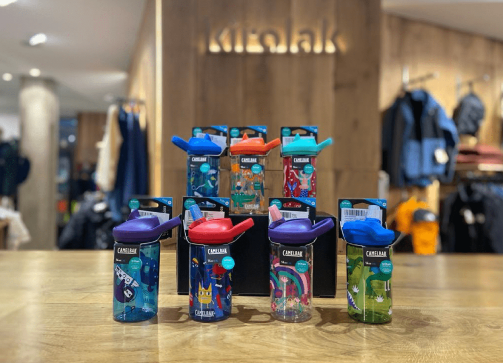 botella de agua reutilizable