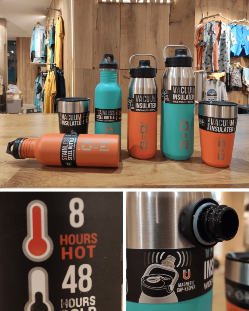 botella de agua reutilizable