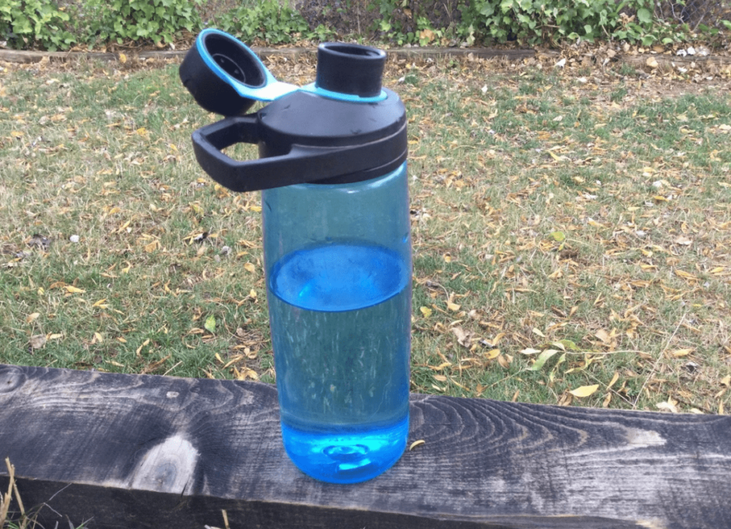 botella de agua reutilizable