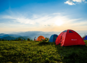 sacos de dormir acampada